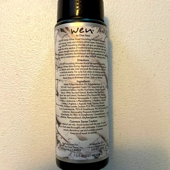 SOLD -WEN New/Never opened 7.5oz Moisturizing mouse. Pump incl. 3 sep fragrances - Picture 6 of 6